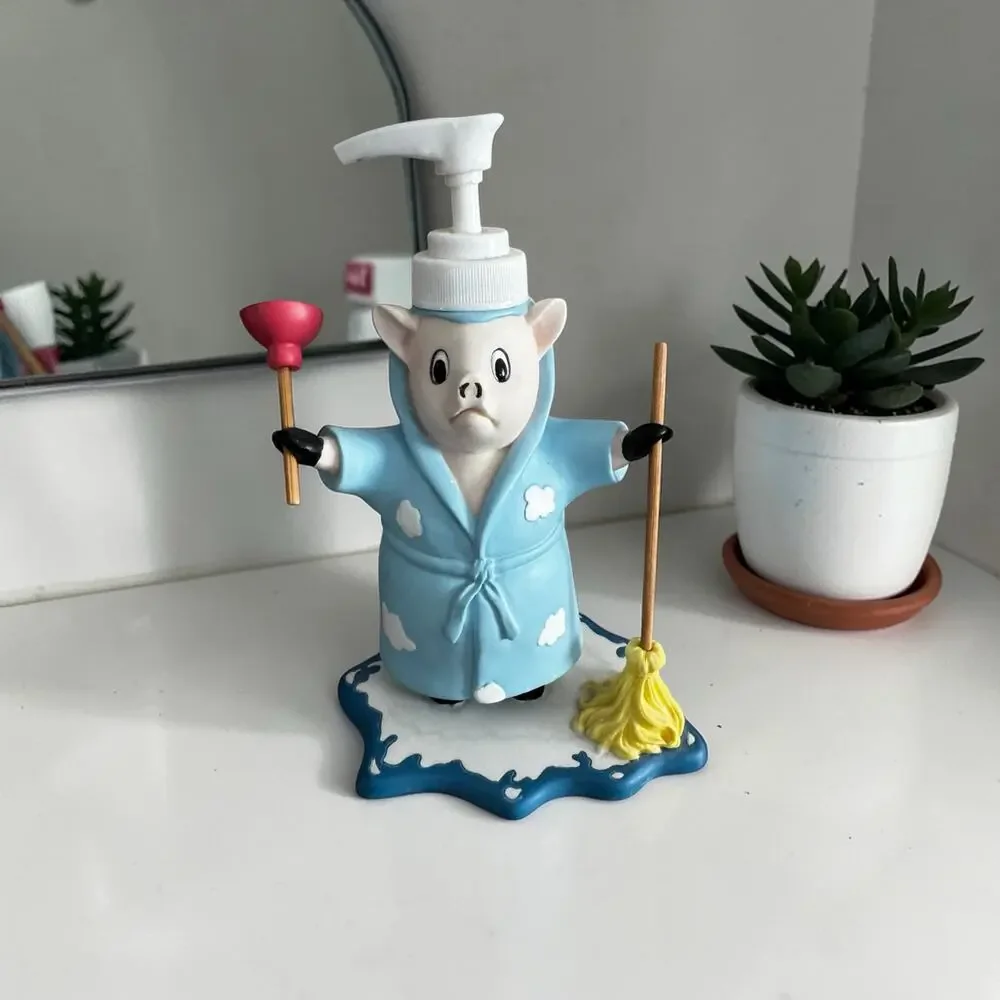 Nick and Nora Home Hogwash Pig Lotion Dispenser Soap Pump